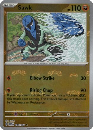 Sawk (Master Ball Pattern) 49 - [SV White Flare] Holofoil