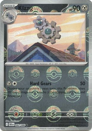 Klang (Poke Ball Pattern) 062/086 - [SV Black Bolt] Holofoil