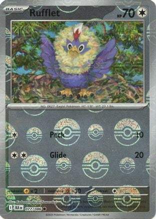 Rufflet (Poke Ball Pattern) 077/086 - [SV Black Bolt] Holofoil