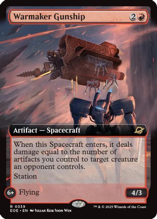Warmaker Gunship (Extended Art) (EOE-339) - [Edge of Eternities] Foil