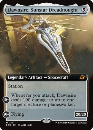 Dawnsire, Sunstar Dreadnought (Extended Art) (EOE-351) - [Edge of Eternities] Foil