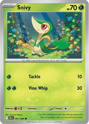 Snivy 1 - [SV Black Bolt] Holofoil