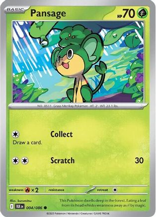 Pansage 4 - [SV Black Bolt] Reverse Holofoil