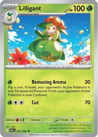 Lilligant 7 - [SV Black Bolt] Reverse Holofoil