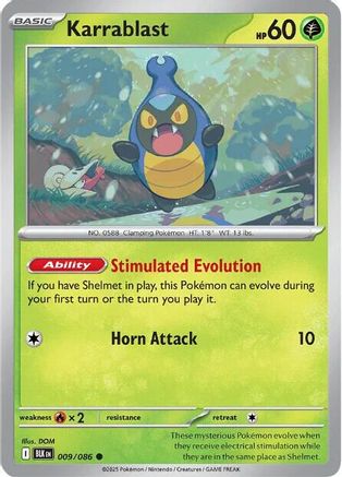 Karrablast 9 - [SV Black Bolt] Reverse Holofoil