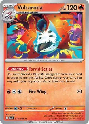 Volcarona 16 - [SV Black Bolt] Reverse Holofoil