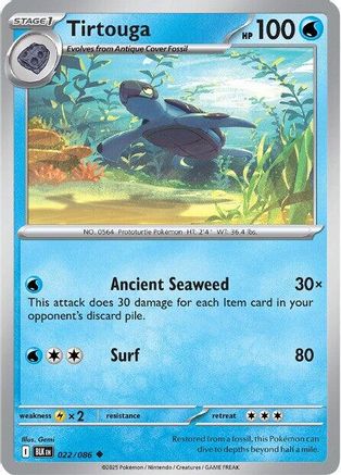 Tirtouga 22 - [SV Black Bolt] Reverse Holofoil