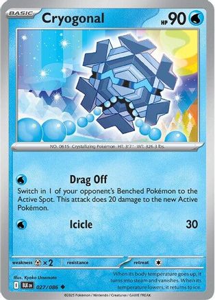 Cryogonal 27 - [SV Black Bolt] Reverse Holofoil