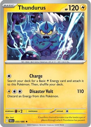 Thundurus 33 - [SV Black Bolt] Reverse Holofoil