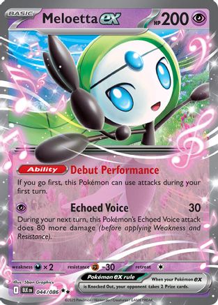 Meloetta ex 44 - [SV Black Bolt] Holofoil