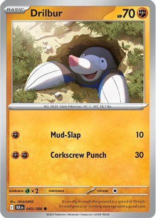 Drilbur 045/086 - [SV Black Bolt]