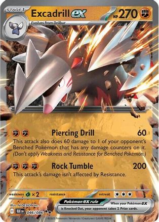 Excadrill ex 46 - [SV Black Bolt] Holofoil