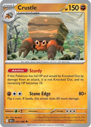 Crustle 52 - [SV Black Bolt] Reverse Holofoil