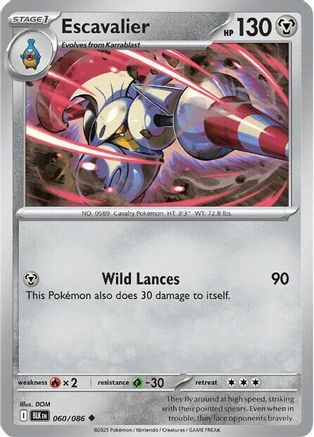 Escavalier 60 - [SV Black Bolt] Reverse Holofoil