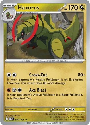 Haxorus 70 - [SV Black Bolt] Holofoil