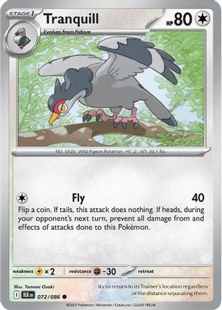 Tranquill 72 - [SV Black Bolt] Reverse Holofoil