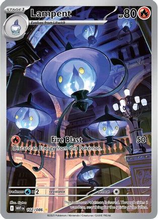 Lampent - 102/086 - [SV White Flare] Holofoil
