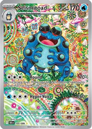 Seismitoad - 105/086 105 - [SV Black Bolt] Holofoil