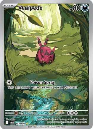 Venipede - 132/086 132 - [SV Black Bolt] Holofoil