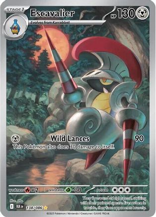 Escavalier - 138/086 138 - [SV Black Bolt] Holofoil