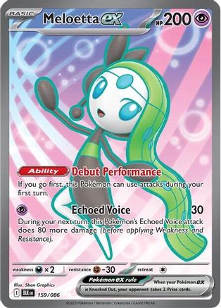 Meloetta ex - 159/086 159 - [SV Black Bolt] Holofoil