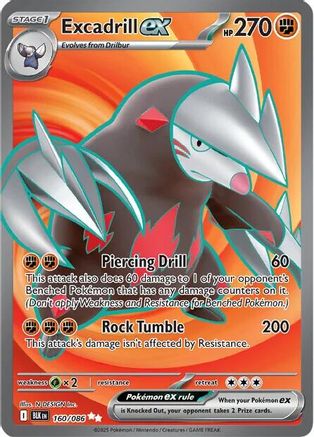 Excadrill ex - 160/086 160 - [SV Black Bolt] Holofoil