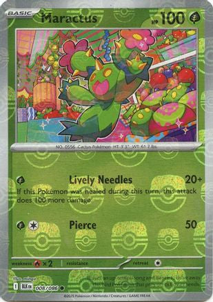 Maractus (Master Ball Pattern) 8 - [SV Black Bolt] Holofoil