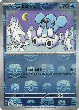 Cubchoo (Master Ball Pattern) 25 - [SV Black Bolt] Holofoil