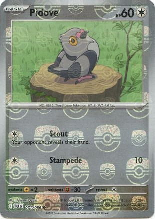 Pidove (Master Ball Pattern) 71 - [SV Black Bolt] Holofoil
