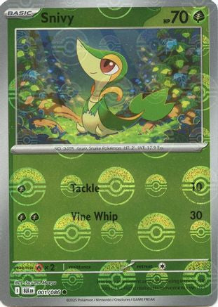 Snivy (Poke Ball Pattern) 1 - [SV Black Bolt] Holofoil