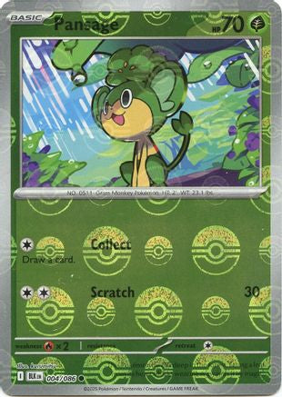 Pansage (Poke Ball Pattern) 4 - [SV Black Bolt] Holofoil