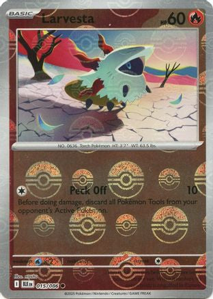 Larvesta (Poke Ball Pattern) 15 - [SV Black Bolt] Holofoil