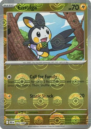 Emolga (Poke Ball Pattern) 29 - [SV Black Bolt] Holofoil