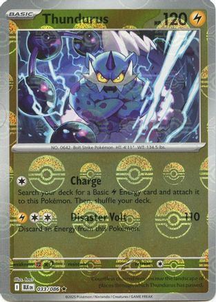 Thundurus (Poke Ball Pattern) 33 - [SV Black Bolt] Holofoil