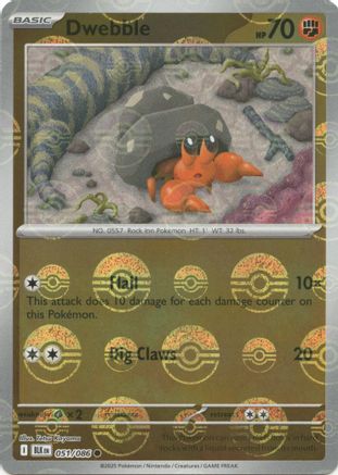 Dwebble (Poke Ball Pattern) 51 - [SV Black Bolt] Holofoil