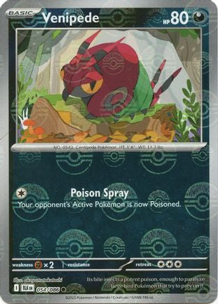 Venipede (Poke Ball Pattern) 54 - [SV Black Bolt] Holofoil