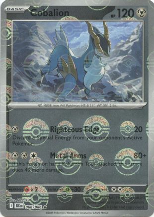 Cobalion (Poke Ball Pattern) 66 - [SV Black Bolt] Holofoil