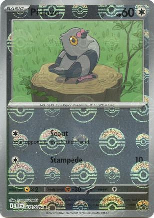Pidove (Poke Ball Pattern) 71 - [SV Black Bolt] Holofoil