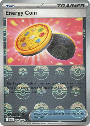 Energy Coin (Poke Ball Pattern) 81 - [SV Black Bolt] Holofoil