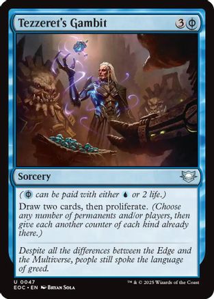 Tezzeret's Gambit (EOC-047) - [Commander: Edge of Eternities]