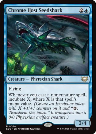 Chrome Host Seedshark (EOC-068) - [Commander: Edge of Eternities]