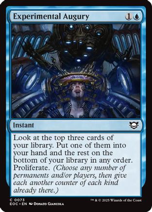 Experimental Augury (EOC-073) - [Commander: Edge of Eternities]