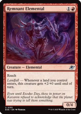 Remnant Elemental (EOE-155) - [Edge of Eternities] Foil