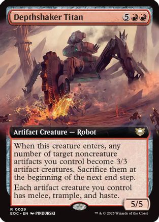 Depthshaker Titan (Extended Art) (EOC-029) - [Commander: Edge of Eternities]