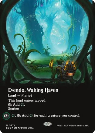 Evendo, Waking Haven (Borderless) (Galaxy Foil) (EOE-374) - [Edge of Eternities] Foil