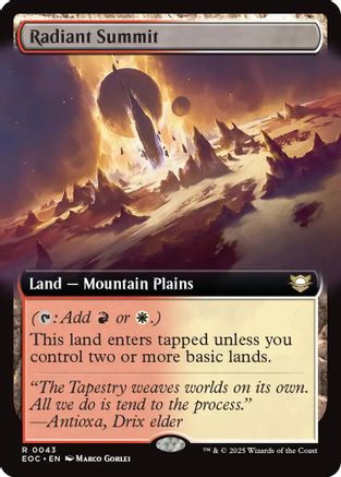 Radiant Summit (Extended Art) (EOC-043) - [Commander: Edge of Eternities]