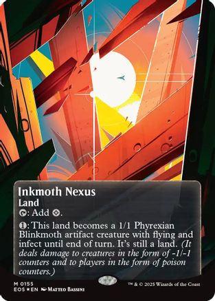 Inkmoth Nexus (0155) (Borderless) (Galaxy Foil) (EOS-155) - [Edge of Eternities: Stellar Sights] Foil