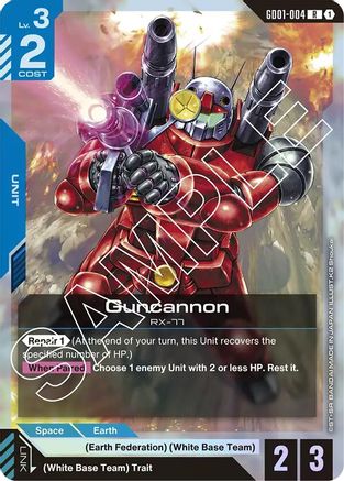 Guncannon (GD01-004) - Newtype Rising Holofoil