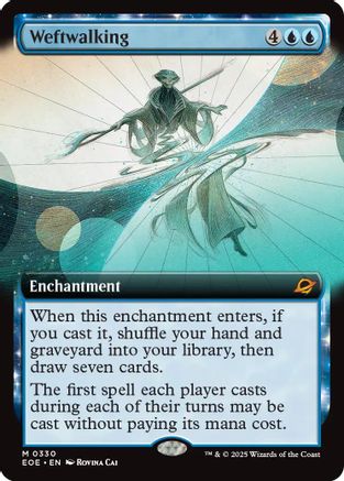 Weftwalking (Extended Art) (EOE-330) - [Edge of Eternities]
