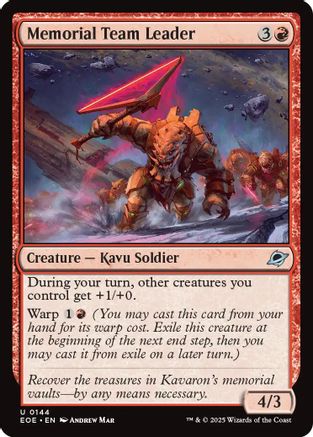 Memorial Team Leader (EOE-144) - [Edge of Eternities] Foil